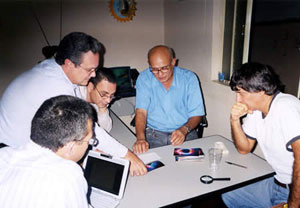 Newton Milhomens, Dr.Mejia, Eng.Olaldi e Dr.Magrici