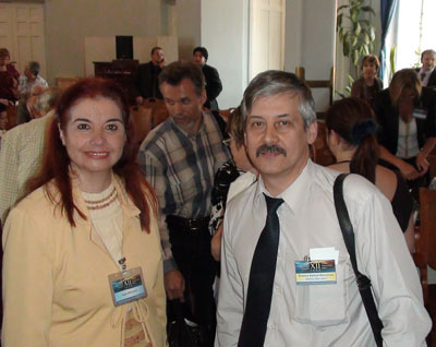 Dra. Selma e Alexei Kovanov, um dos organizadores do evento Dra. Selma e Alexei Kovanov, um dos organizadores do evento