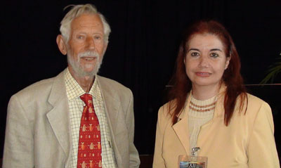 Dra. Selma e o pesquisador Roger Taylor Dra. Selma e o pesquisador Roger Taylor